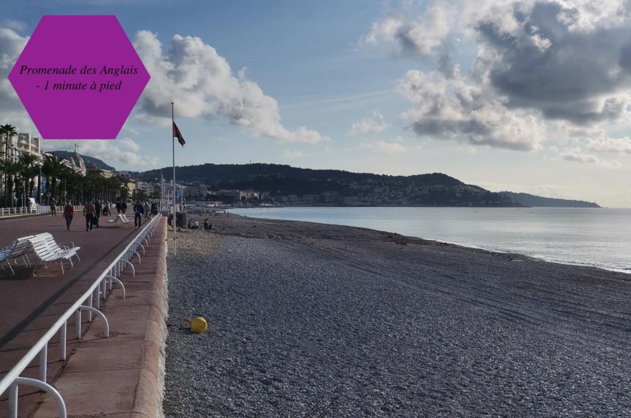 Studio - 1 Minute De La Plage Et De La Promenade Des Anglais Nice Buitenkant foto
